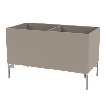 Montana - Storage boxes - Colour Box III – S4162 - With Chrome Legs - Truffle
