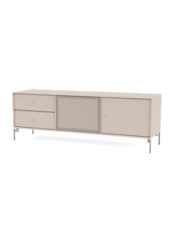 Montana - Shelf - OCTAVE VI TV bench - Legs: 99 Matt Chrome - 168 Clay