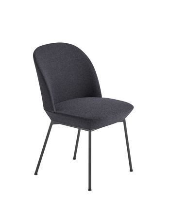 Muuto - Dining chair - Oslo Side Chair - Ocean 601 / Anthracite Black