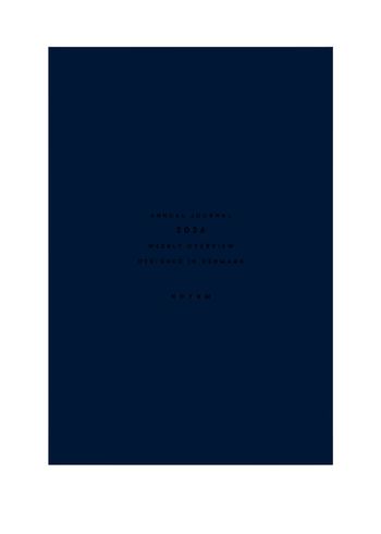 NOTEM - Carnet de notes - ALVA Annual Journal 2026 - Dark Blue