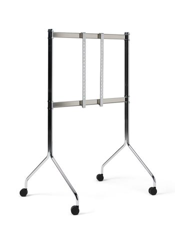 Pedestal - TV-Stander - Moon Rollin Tall - Chrome