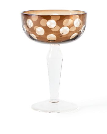 Polspotten - Bicchiere da cocktail - Cuttings Coupe Glasses - Brown