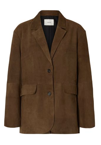 Selected Femme - Blazer - SLFClara Suede Blazer - Cappuccino