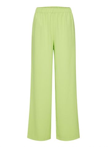 Selected Femme - Pants - SLFTinni - Relaxed MW Wide Pants - Sharp Green