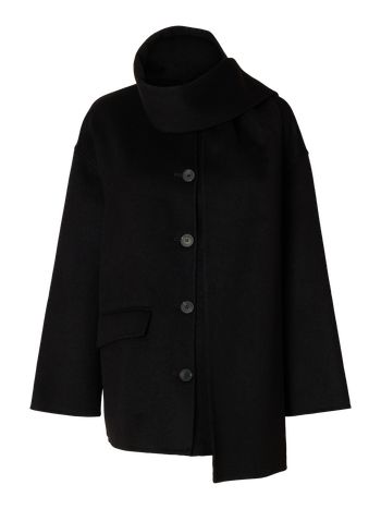 Selected Femme - Jacket - SLFPam Handmade Scarf Jacket - Black