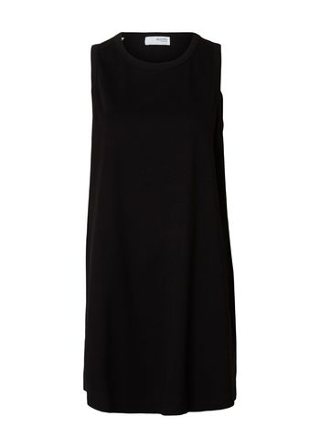 Selected Femme - Šaty - SLFEssential SL Tank Short Dress NOOS - Black