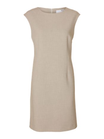 Selected Femme - Dress - SLFRita SL Dress - Island Fossil Melange
