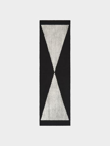 Tom Dixon - Gulvtæppe - Wedge Rug - Black & White - 70x250