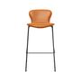 Bruunmunch - Taburete de bar - PLAYchair Bar LowBack - Fuldt Polstret: Sort Hero Læder 42529