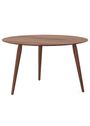 Bruunmunch - Coffee Table - PLAYround - Walnut, natural oil Ø75