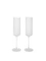 Ferm Living - Verre à champagne - Ripple Champagne Flutes - Clear