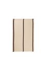 Ferm Living - - Calm Kelim Rug - - 140 x 200 - Dark Sand/Off-white