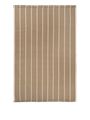 Ferm Living - - Calm Kelim Rug - - 140 x 200 - Dark Sand/Off-white