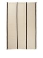 Ferm Living - - Calm Kelim Rug - - 140 x 200 - Dark Sand/Off-white