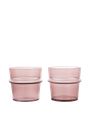 Ferm Living - Ozdoby na vianočný stromček - Boya Low Glasses - Set of 2 - Blush