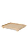 Ferm Living - Custodia in lino - Bon Wooden Tray - Small - Smoked Oak
