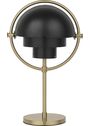 GUBI - Trådløs lampe - Multi-lite Portable Lamp, Eu - Lamp Base: Black Brass, Lamp Shade: Black Brass