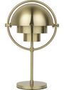 GUBI - Trådløs lampe - Multi-lite Portable Lamp, Eu - Lamp Base: Black Brass, Lamp Shade: Black Brass