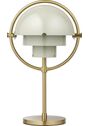 GUBI - Trådløs lampe - Multi-lite Portable Lamp, Eu - Lamp Base: Black Brass, Lamp Shade: Black Brass