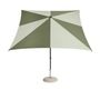 HAY - Sonnenschirm - Terrazza Parasol - Octagon - Off-white and burgundy