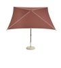 HAY - Sonnenschirm - Terrazza Parasol - Octagon - Off-white and burgundy