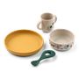 LIEWOOD - Dětské nádobí - Vivi Printed Tableware Set - 2506 Elephant / Creme de la Creme