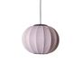 Made by Hand - Pendant Lamp - Knit-Wit Anniversary Pendant LED - Glitter Silver Ø45 Round